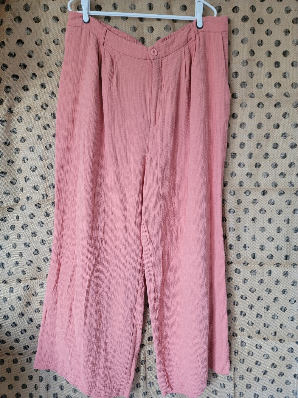 Women's Wide-Leg Coral Pants